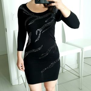 Armani Exchange Embroidered Beads Dress